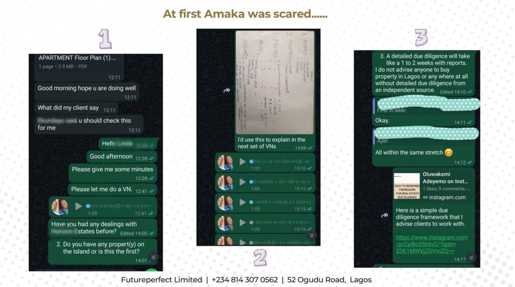 Amaka’s conversation with FuturePerfect, part 1